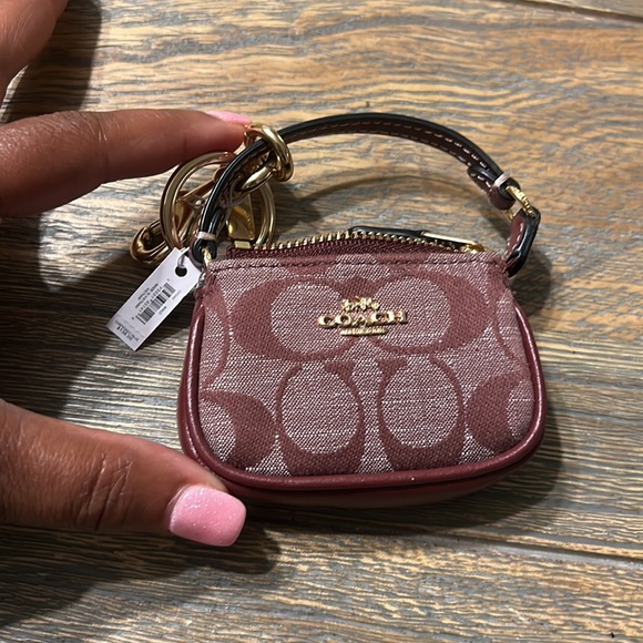 NWT Coach Bag Charm /Keychain Brown - Picture 8 of 9